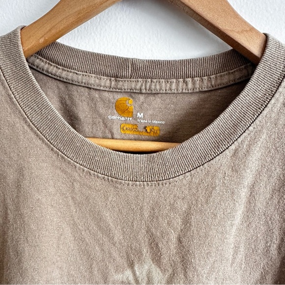 Carhartt Tan Sleeveless Tee with Pocket - Picture 4 of 6